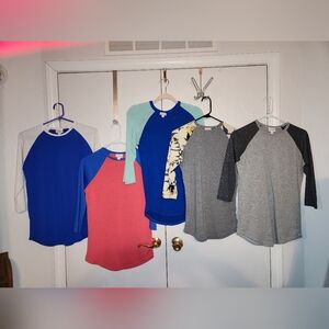 Bundle of 5 LuLaRoe Randy Tops Size XS